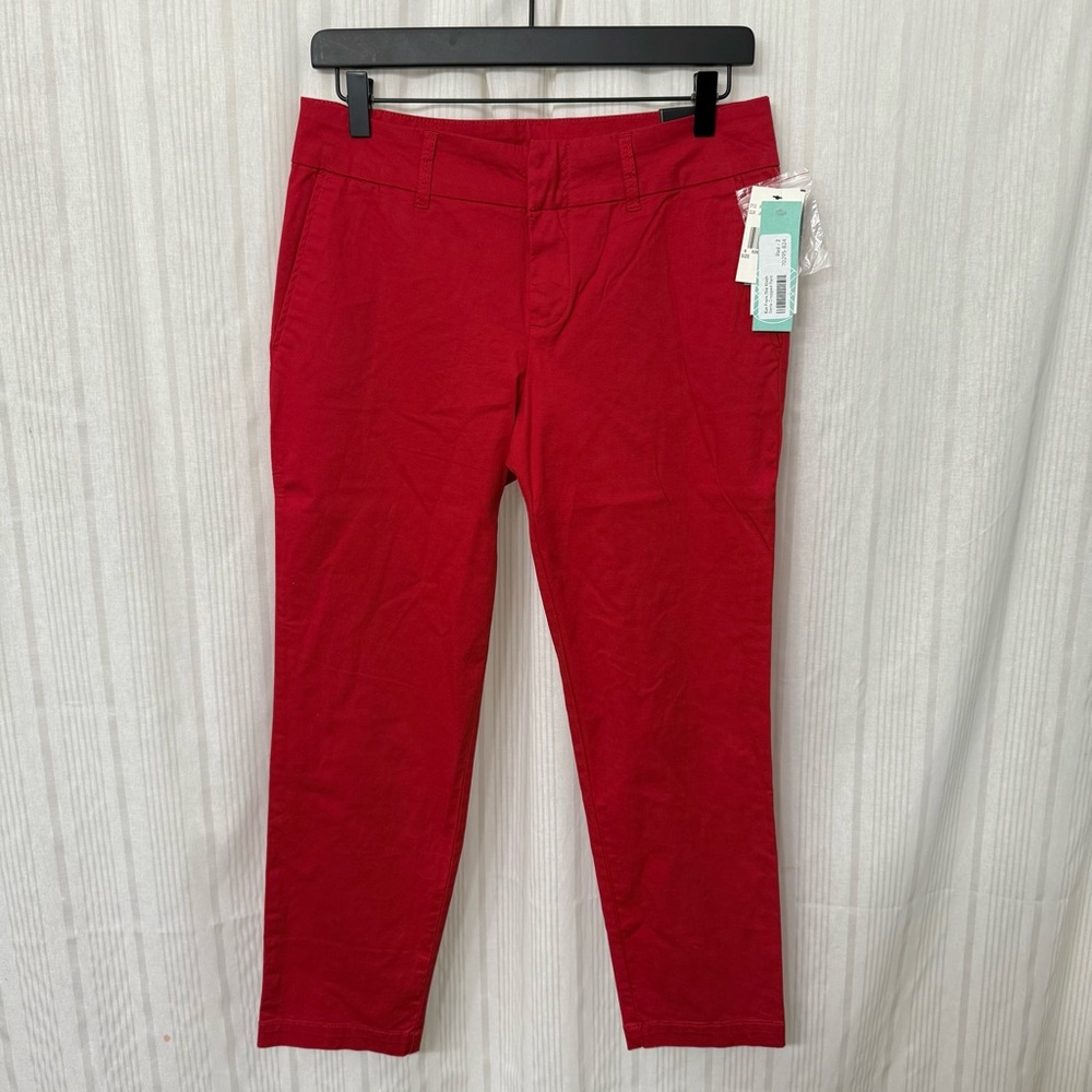 NWT🌶️ Kut from the Koth Siena Crop Trouser StitchFix exclusive in Jalapeño Red